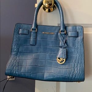 Michael Kors blue handbag